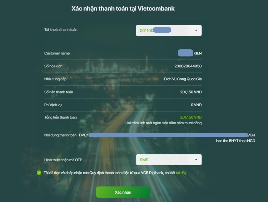 Thanh toán bảo hiểm xã hội tự nguyện và gia hạn thẻ bảo hiểm y tế ở bất kỳ đâu với dịch vụ trực tuyến ảnh 6