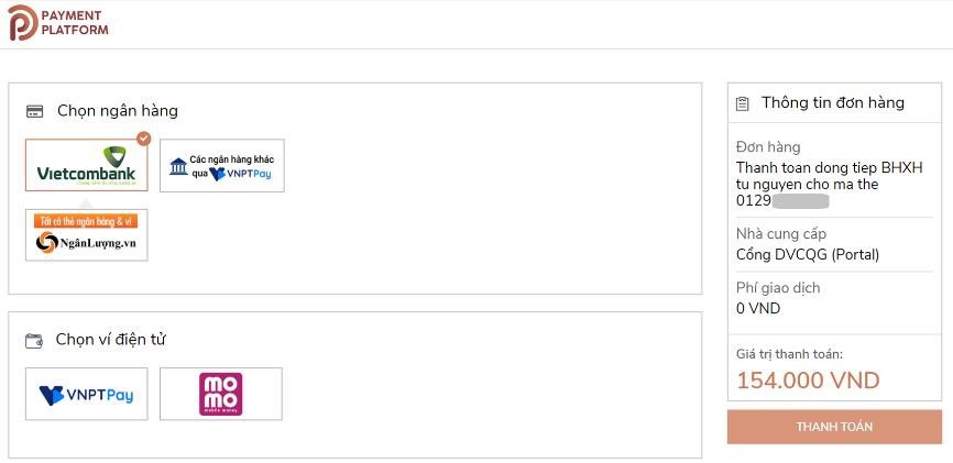 Thanh toán bảo hiểm xã hội tự nguyện và gia hạn thẻ bảo hiểm y tế ở bất kỳ đâu với dịch vụ trực tuyến ảnh 11