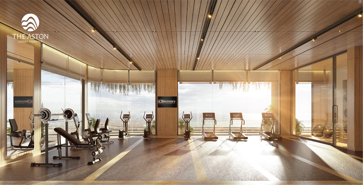 Phòng Gym sang trọng với trang thiết bị hiện đại góp phần mang tới cuộc sống trọn vẹn cho gia chủ.