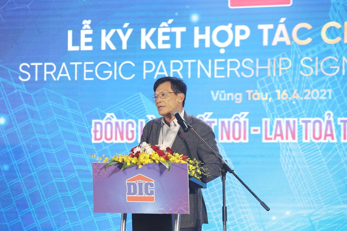 Ông Nguyễn Thiện Tuấn – Chủ tịch HĐQT Tập đoàn DIC phát biểu khai mạc tại sự kiện.