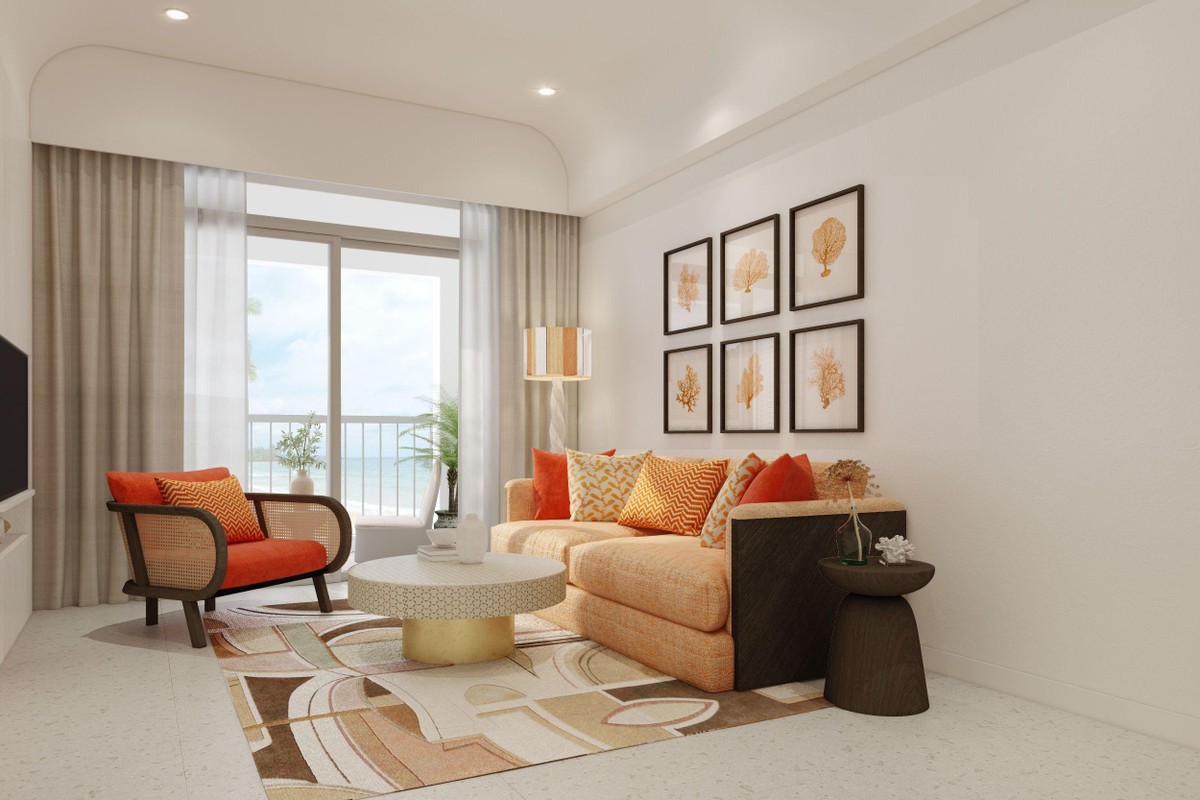 The Hill đem đến các dòng căn hộ như studio, dual key, 1 - 3 phòng ngủ… được bàn giao nội thất hoàn thiện theo phong cách Santorini.