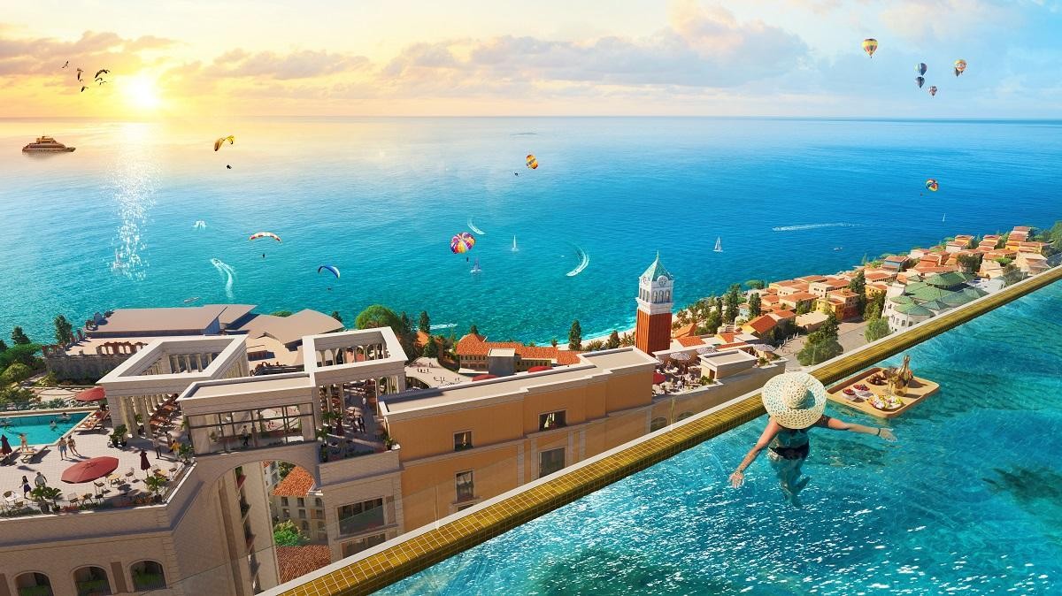 Bể bơi vô cực có tầm nhìn tuyệt mỹ nằm tại cao ốc The Hill.