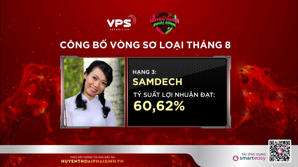 Quý quân @samdech có lối giao dịch ổn định và bứt tốc vào những ngày cuối cùng.