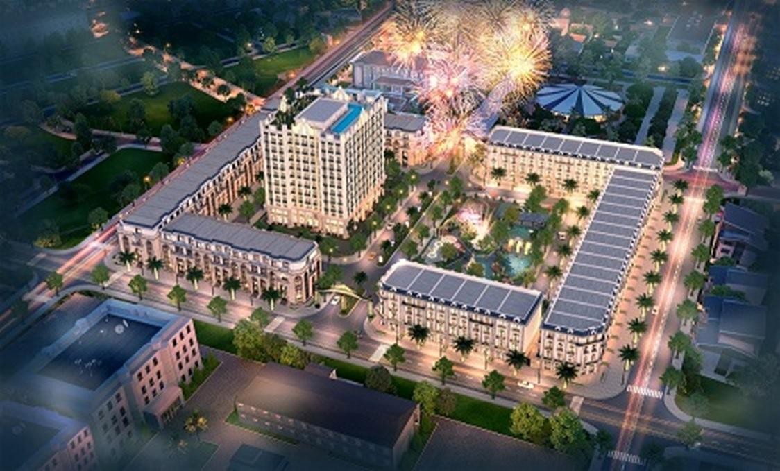 D'. Metropole Hà Tĩnh tiếp giáp 4 mặt phố lớn, thuận tiện đi lại.