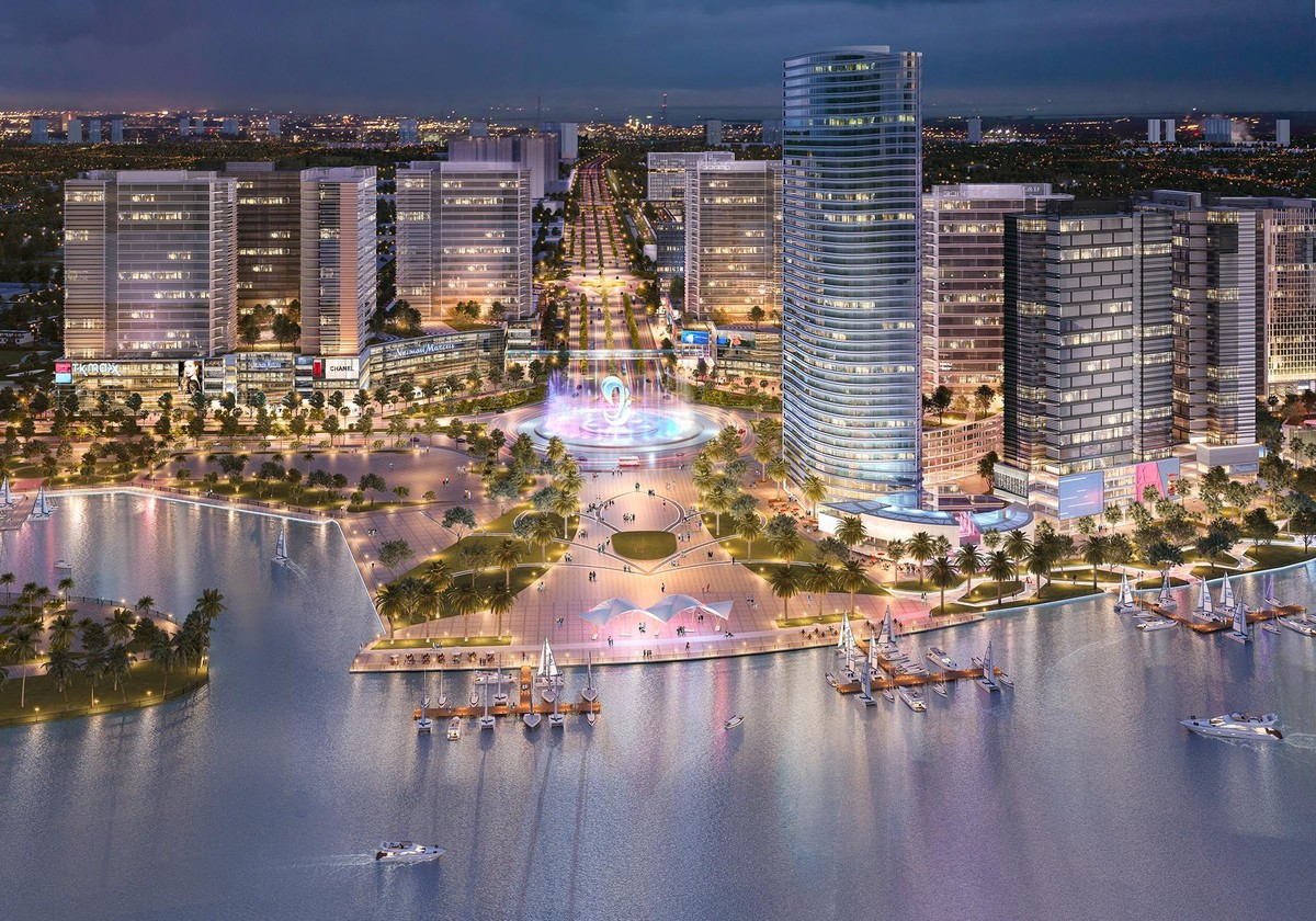 Bến tàu kết hợp quảng trường ven sông Đồng Nai của Izumi City, dự án được Hankyu Hanshin và Nam Long hợp tác đầu tư.