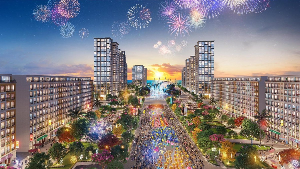 Trục đại lộ trung tâm tại Sun Grand Boulevard sẽ là tâm điểm kinh doanh du lịch giải trí mới tại Sầm Sơn