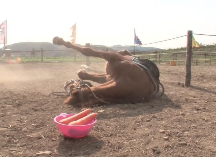 Khiến chân tay nó bủn rủn, mất kiểm soát, ngã lăn lộn xuống đất.