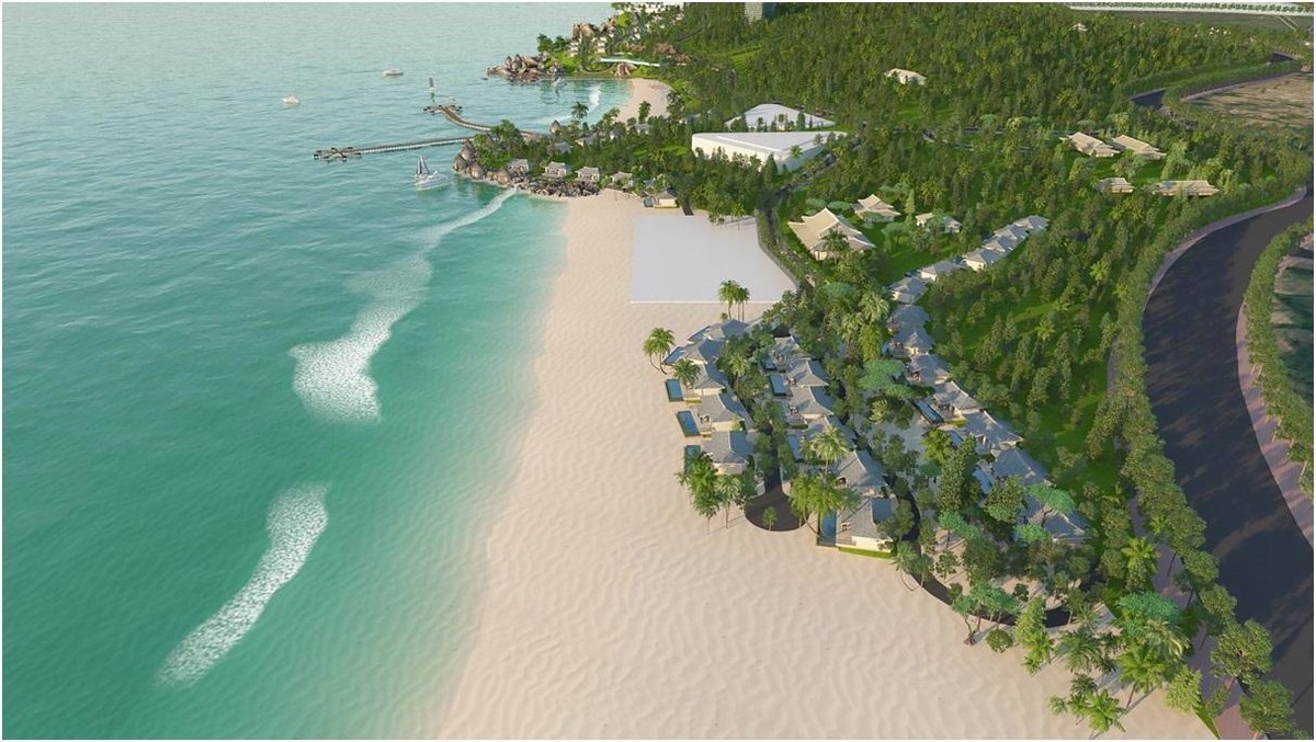 Quần thể biệt thự nghỉ dưỡng The Pearl Sa Huỳnh - Quảng Ngãi, một trong những dự án được công bố của Central Capital trong 2022.