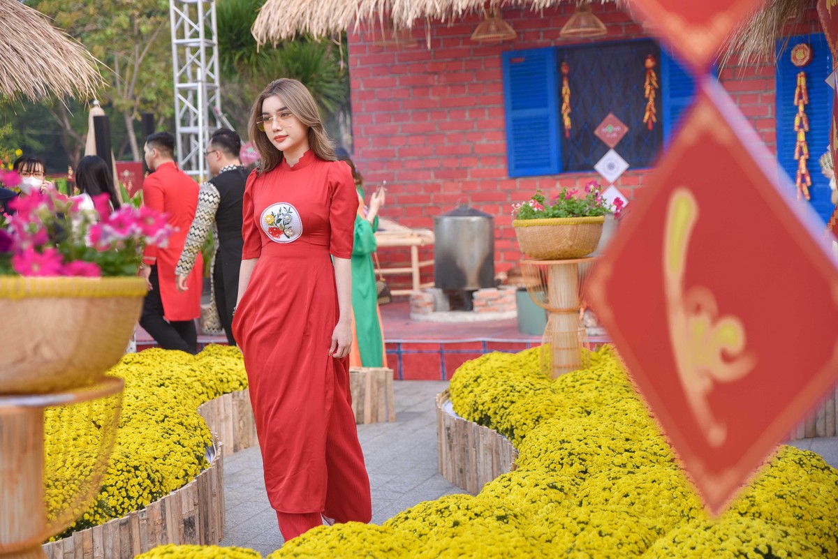 Dịu dàng dưới nắng xuân.