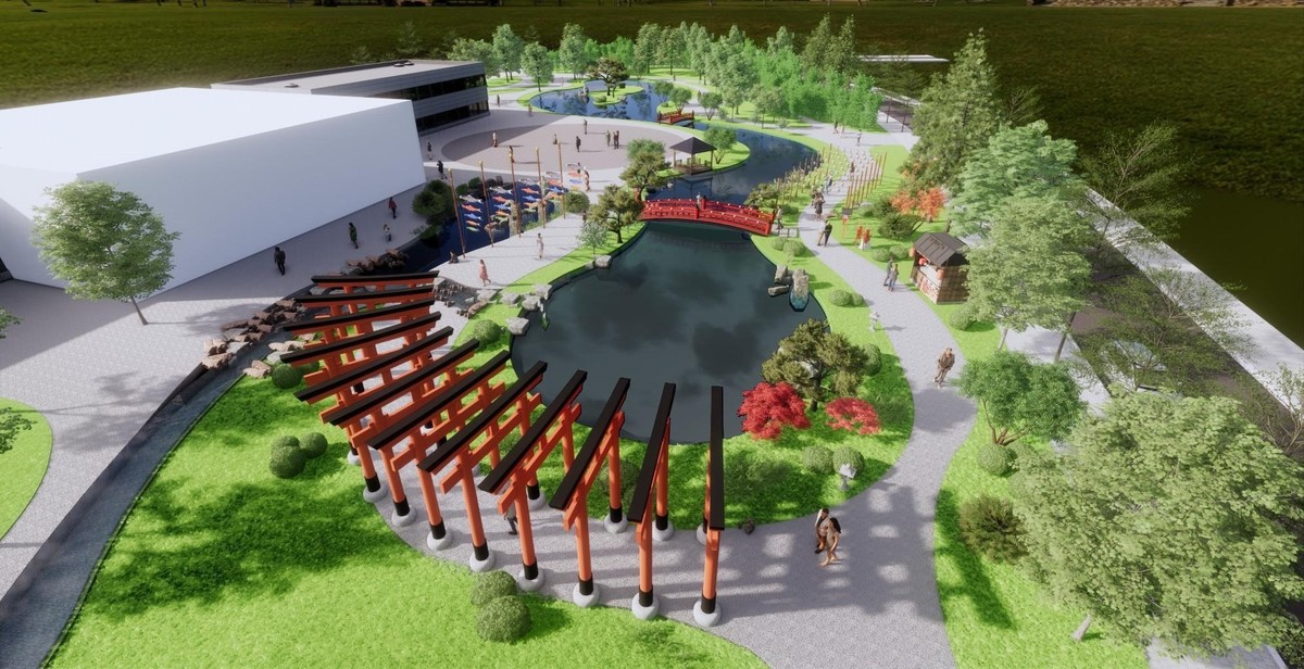 Không gian đậm chất Nhật Bản tại Sun Beauty Onsen Quảng Xương. Ảnh phối cảnh minh họa.