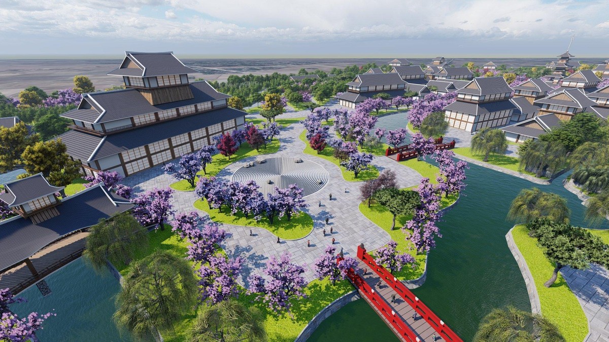 Một quần thể nghỉ dưỡng khoáng nóng quy mô lớn sắp xuất hiện tại Quảng Xương, Thanh Hóa. Ảnh phối cảnh minh họa.