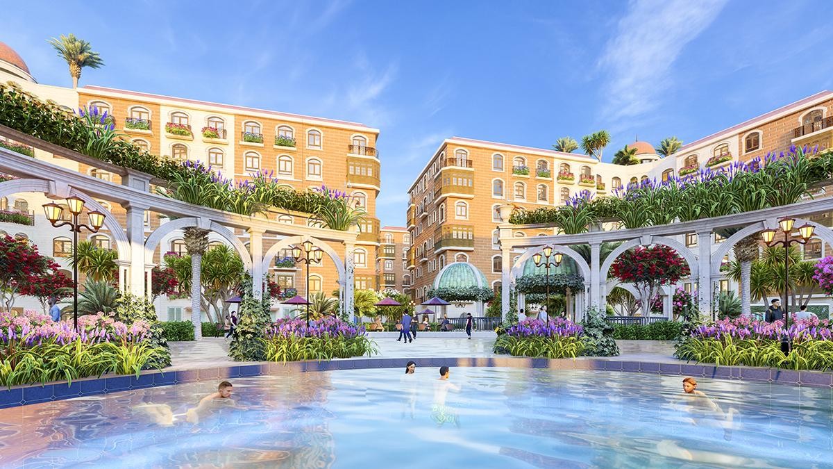Phối cảnh dự án Sunset Sanato Seladon Boutique Hotel.