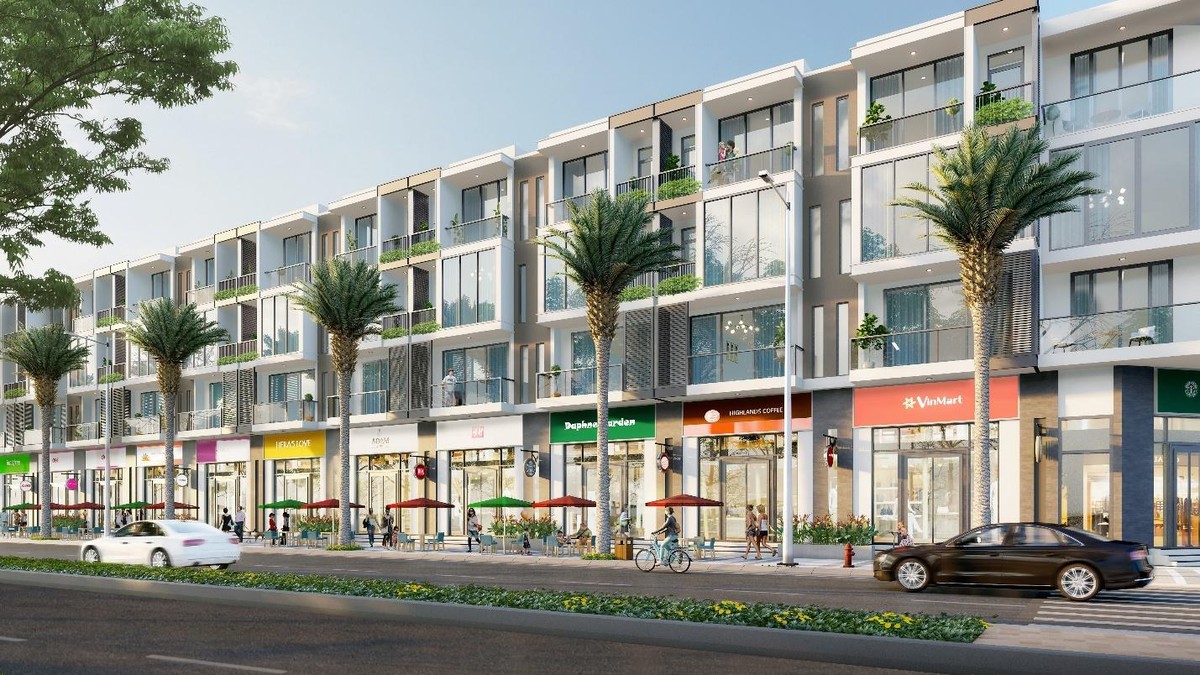 Nhà phố thương mại tại T&amp;T City Millennia có thiết kế hiện đại, sang trọng, đa công năng.