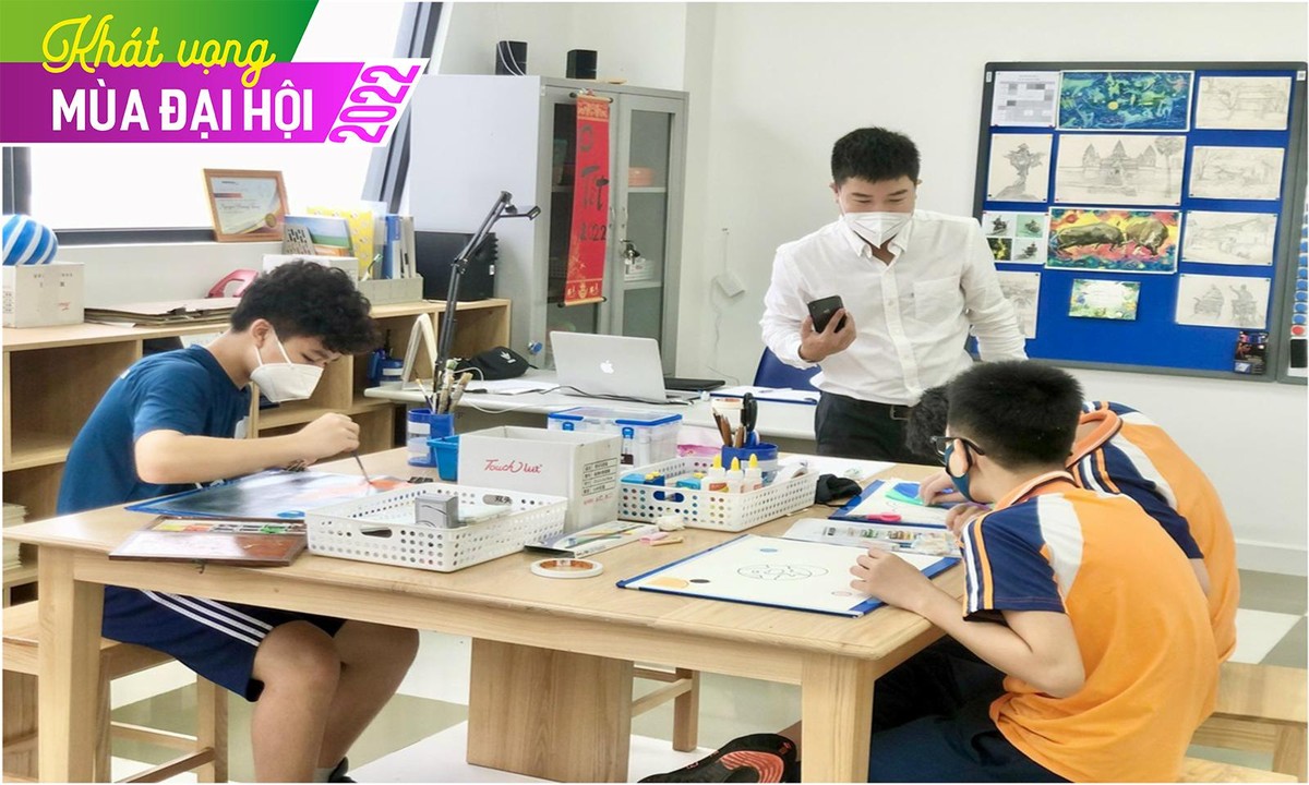 Học sinh Phenikaa School trong lớp học Mỹ Thuật. Học sinh Phenikaa School trong lớp học Mỹ Thuật.