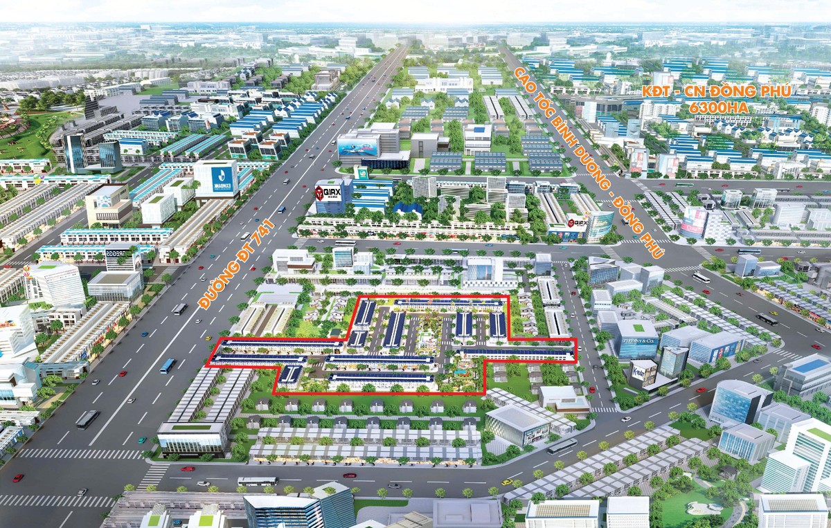 Khu đô thị 5F Stella nằm ngay trung tâm Phú Giáo và được bao quanh bởi các KCN lớn cùng hệ thống giao thông liên vùng hiện đại nên tiềm năng rất lớn.