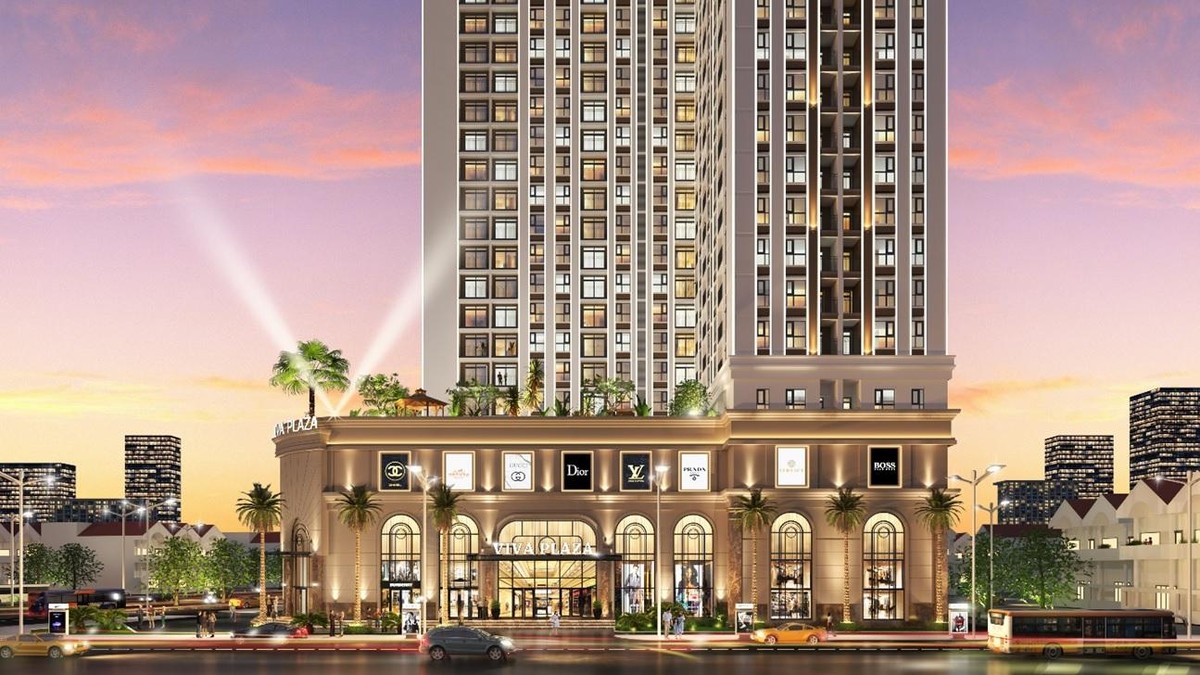 Trung tâm thương mại 3 tầng tập hợp nhiều tiện ích phục vụ cư dân Viva Plaza và khu vực xung quanh.