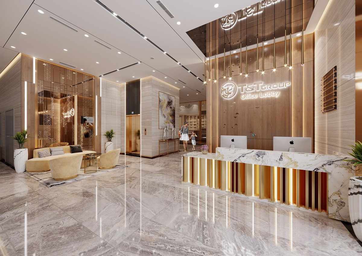 Sảnh thương mại sang trọng, hiện đại tại T&amp;T Capella.