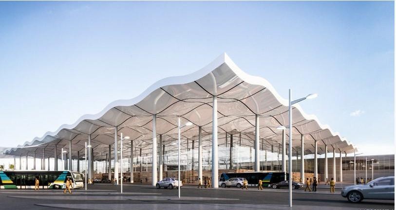 Thiết kế ấn tượng của nhà ga sân bay quốc tế Bugesera.