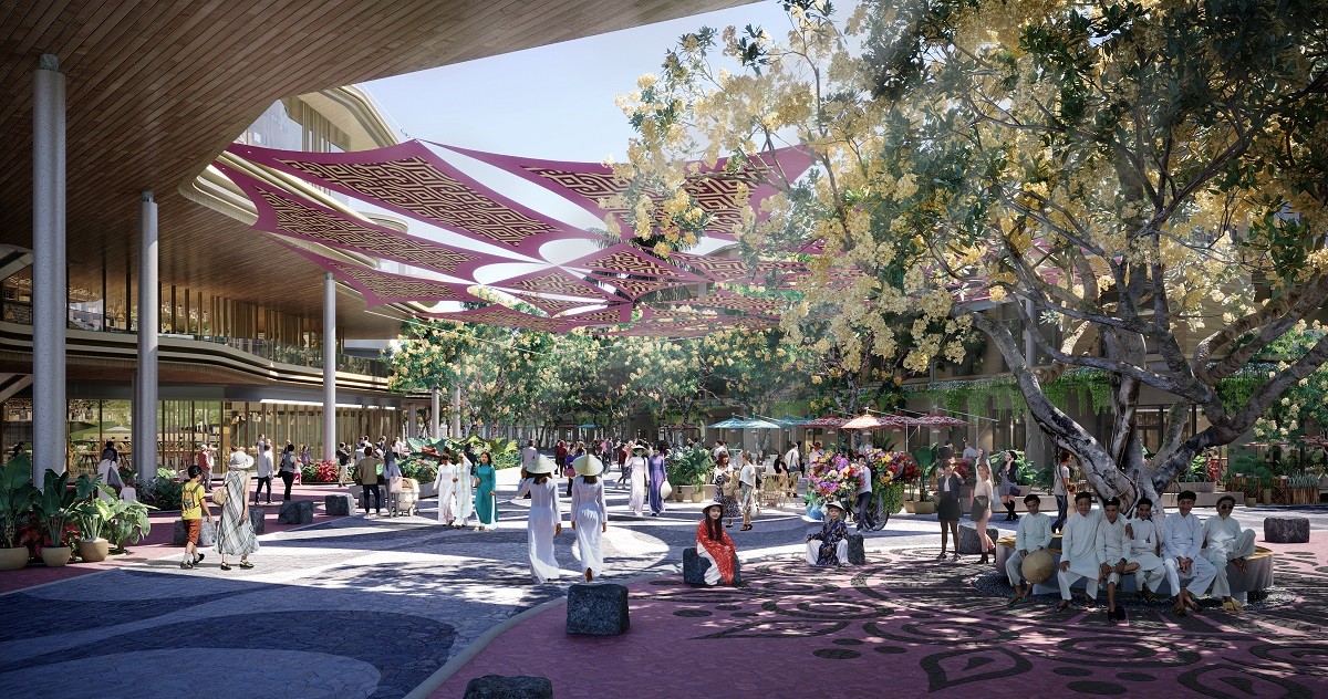 Sunrise Park Villa sẽ tựa như một resort khổng lồ. Ảnh phối cảnh minh họa Sun Property.