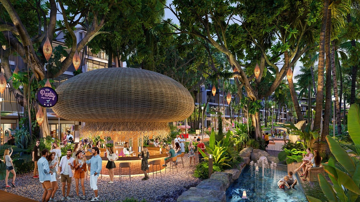 Không gian đậm chất resort của tổ hợp. Ảnh phối cảnh minh họa Sun Property.