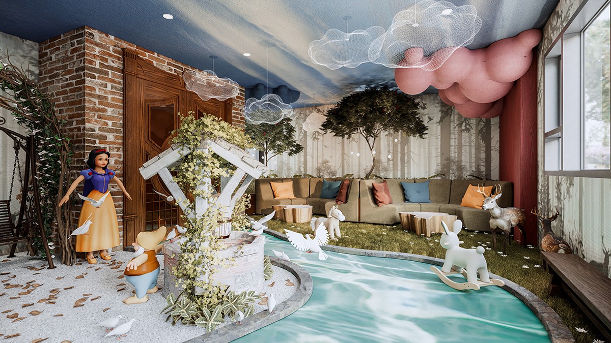 Vườn Cổ Tích tại tháp Alba – La Partenza.