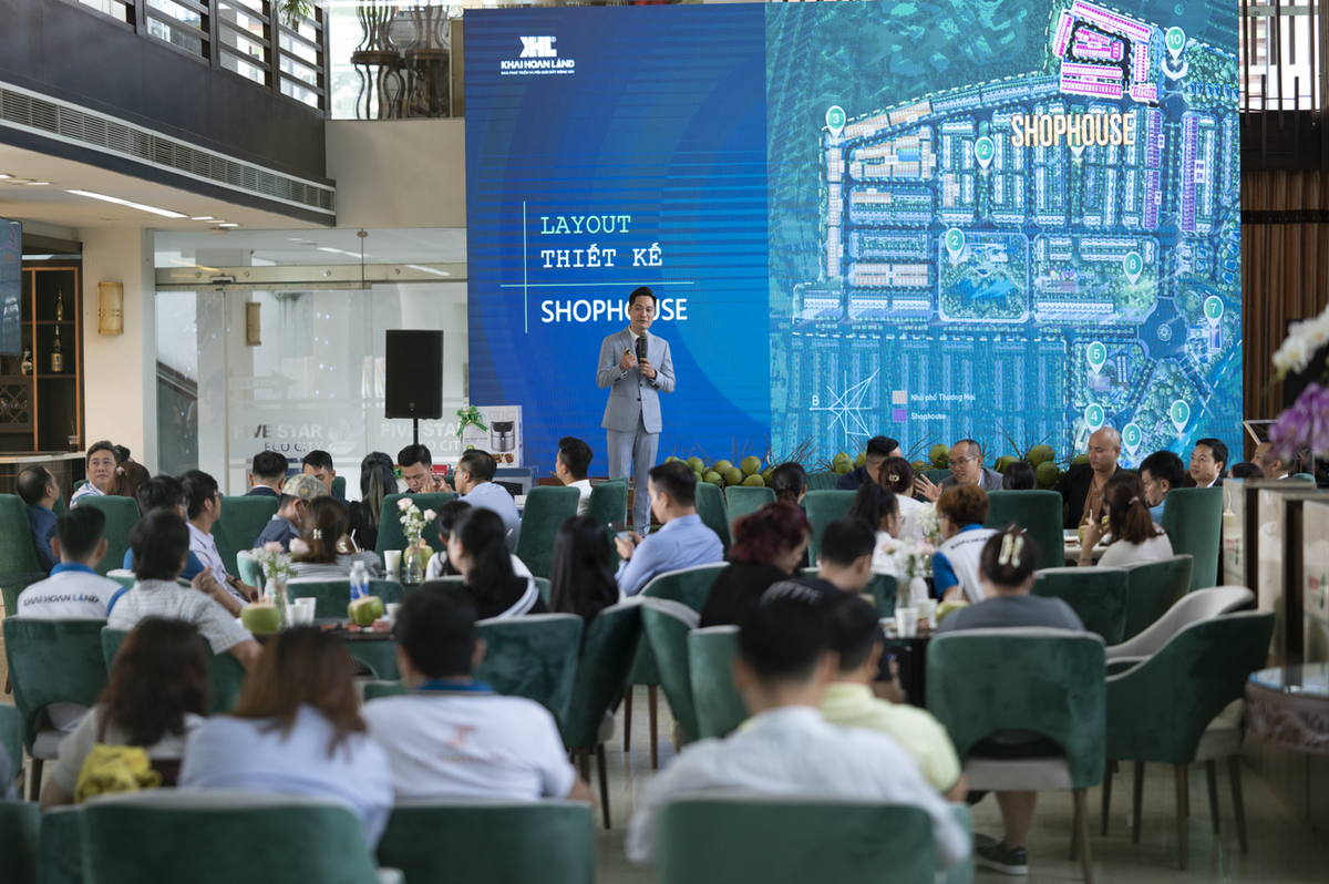 Sự kiện giới thiệu Five Star Eco City ra mắt hai sản phẩm giàu tiềm năng là shophouse và nhà phố liền kề.