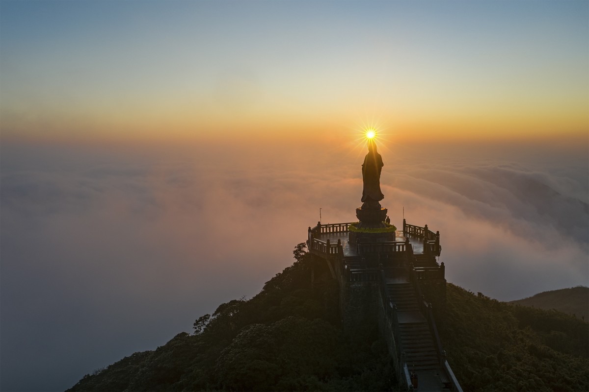 Quần thể tâm linh tại Sun World Fansipan Legend. Ảnh: Lê Việt Khánh.