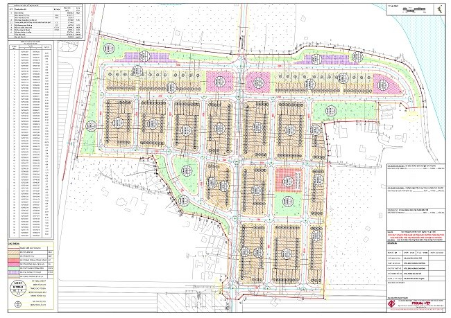 Ranh giới Dự án Khu nhà ở kết hợp chỉnh trang đô thị tại khu vực phía Nam và phía Bắc đường Tăng Bạt Hổ. Nguồn: binhdinhinvest.