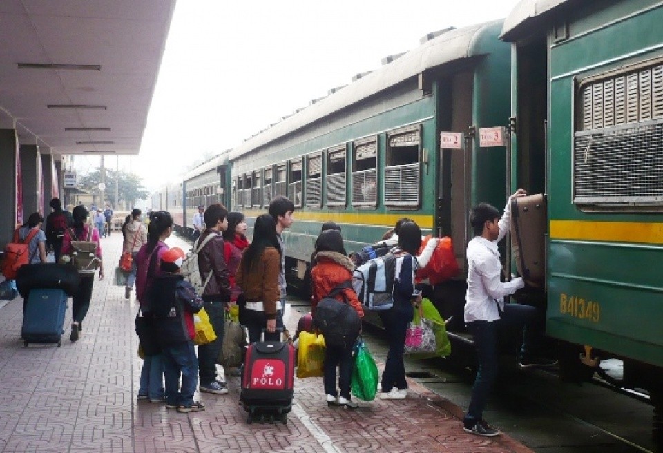 Trên chuyến tàu về quê ăn Tết ảnh 1