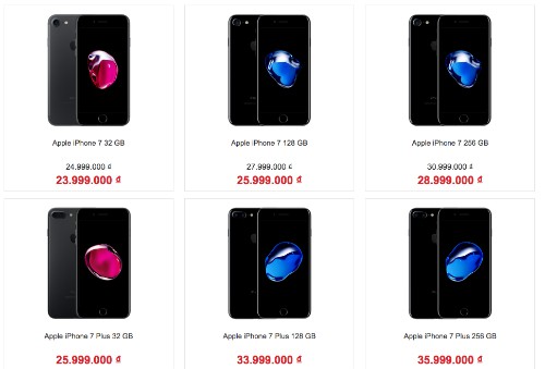 Sau khi hàng về, giá iPhone 7 xách tay đã bắt đầu giảm vài triệu đồng.