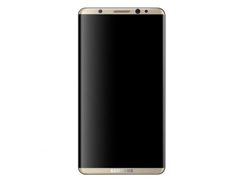 Dựa trên các tin đồn, chuyên gia đồ hoạ Veniamin Geskin cho ra đời concept đẹp mắt về điện thoại này. Thiết bị có màn hình cong tràn hai cạnh, choán gần hết diện tích mặt trước. Phần phía trên và dưới màn hình chỉ chừa một khoảng trống nhỏ đủ để đặt camera trước và logo Samsung. Máy không có nút Home vật lý và cảm biến nhận diện vân tay nằm ở phần logo.