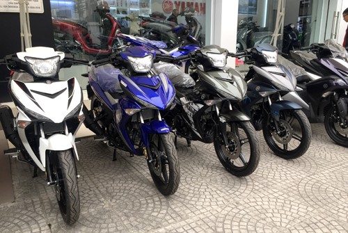 Xe máy Yamaha giảm giá nhẹ tại TP. HCM so với trước.