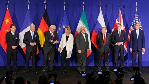Đại diện các nước tham gia ký JCPOA. Ảnh: Reuters.