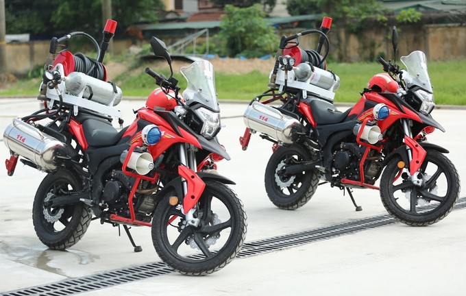 Dàn môtô đặc chủng của cảnh sát chữa cháy Việt Nam ảnh 3