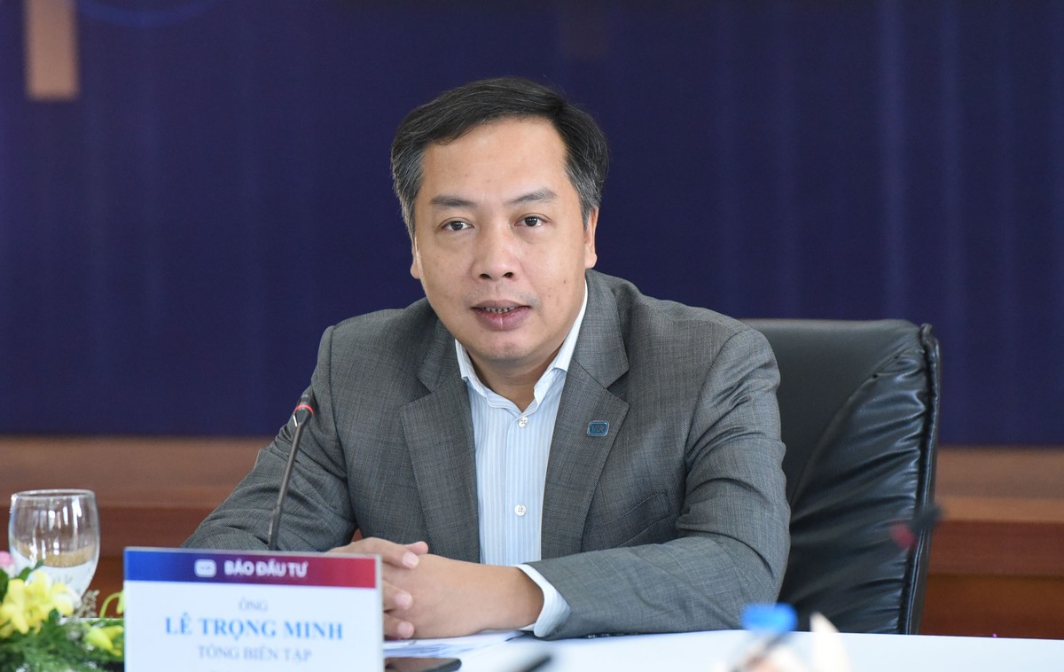 Ông Lê Trọng Minh, Tổng Biên tập Báo Đầu tư điều hành buổi Tọa đàm. Ảnh: Dũng Minh