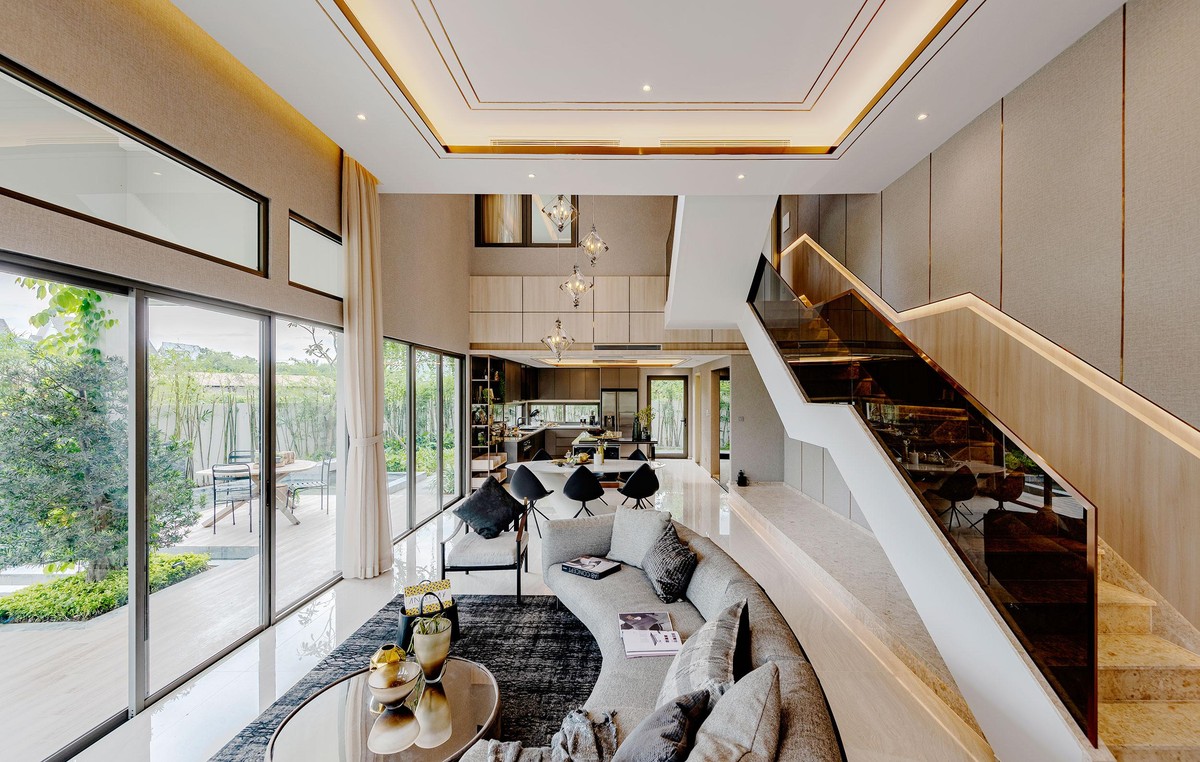 Với thiết kế lệch tầng, các căn nhà phố The Standard có diện tích sử dụng từ 230 – 320 m2