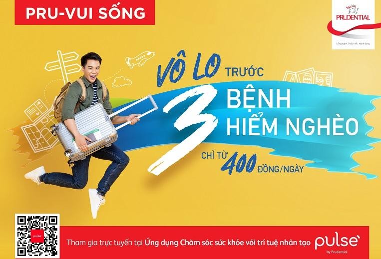 PRU-Vui Sống mang tới sự bảo vệ tài chính trước rủi ro 3 bệnh lý nghiêm trọng phổ biến: Ung thư, đột quỵ và nhồi máu cơ tim với mức chi phí hợp lý chỉ từ 88.000 đồng/năm.