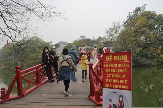 Đền Ngọc Sơn (quận Hoàn Kiếm). (Ảnh: Minh Anh/Vietnam+)