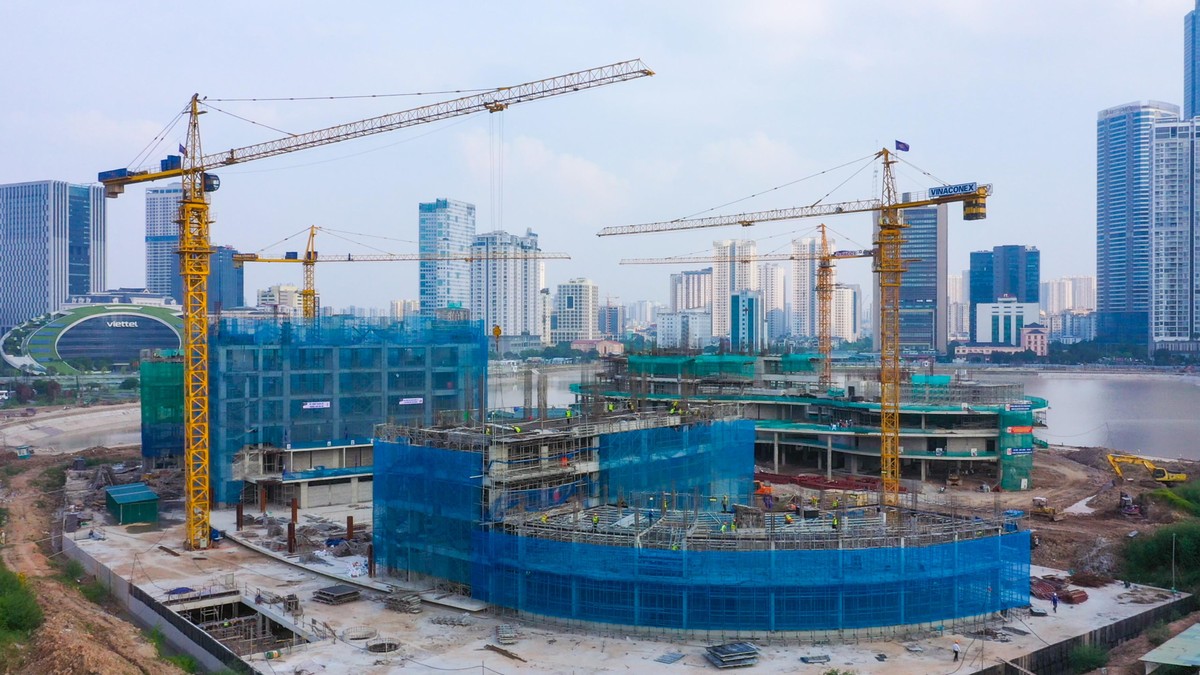 Cung thiếu nhi Hà Nội, công trình trọng điểm của thủ đô có sự tham gia của nhà thầu Vinaconex.