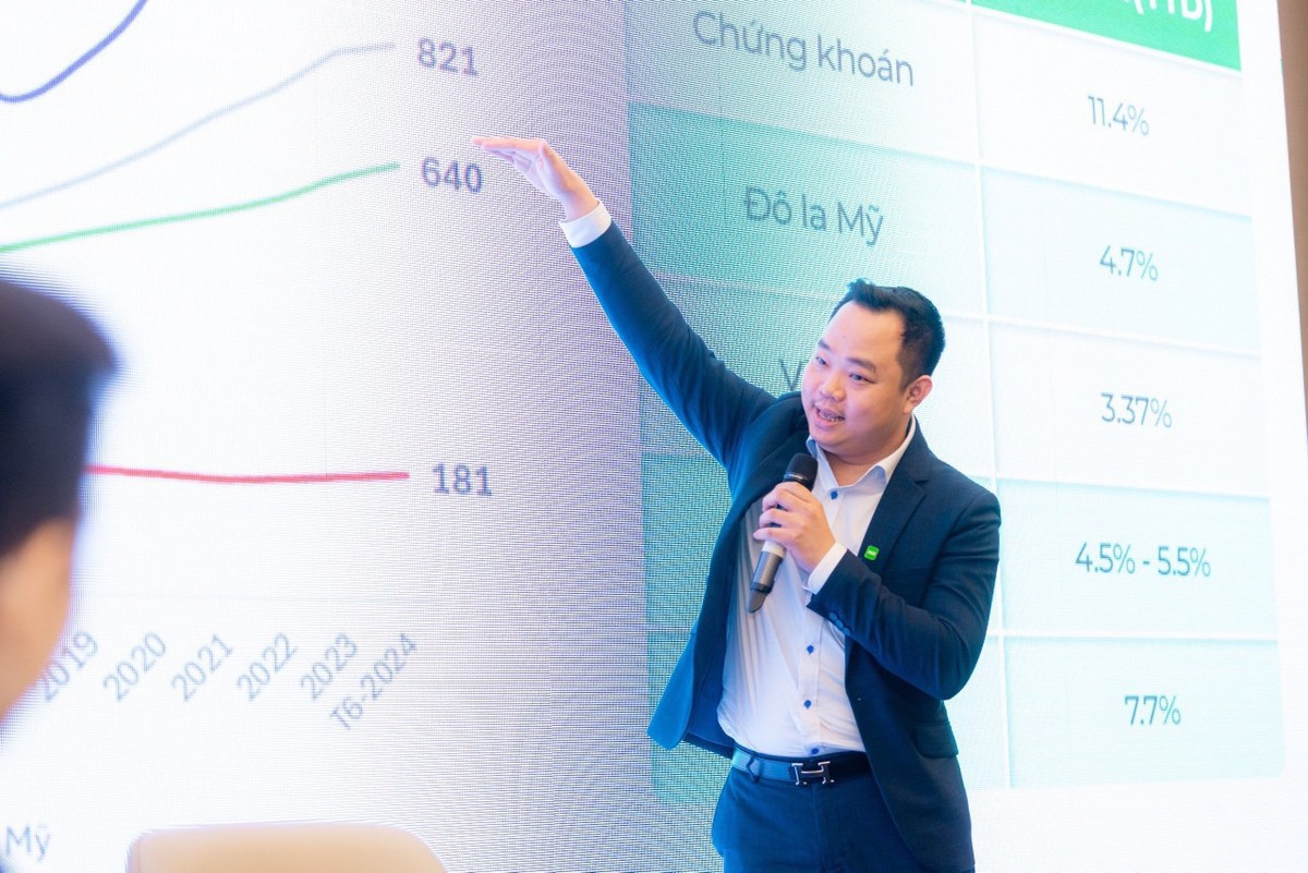 Ông Bùi Văn Huy, Giám đốc điều hành, Công ty chứng khoán DSC trình bày tại hội thảo