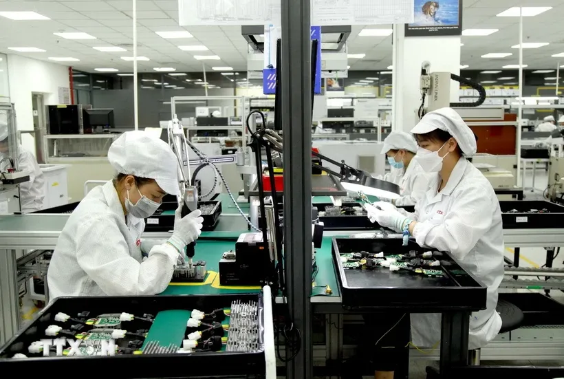 Doanh nghiệp FDI sản xuất tại Khu công nghiệp Bình Xuyên, Vĩnh Phúc (Nguồn: TTXVN)