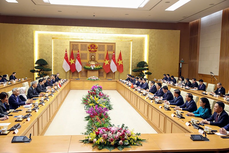 Quang cảnh hội đàm.