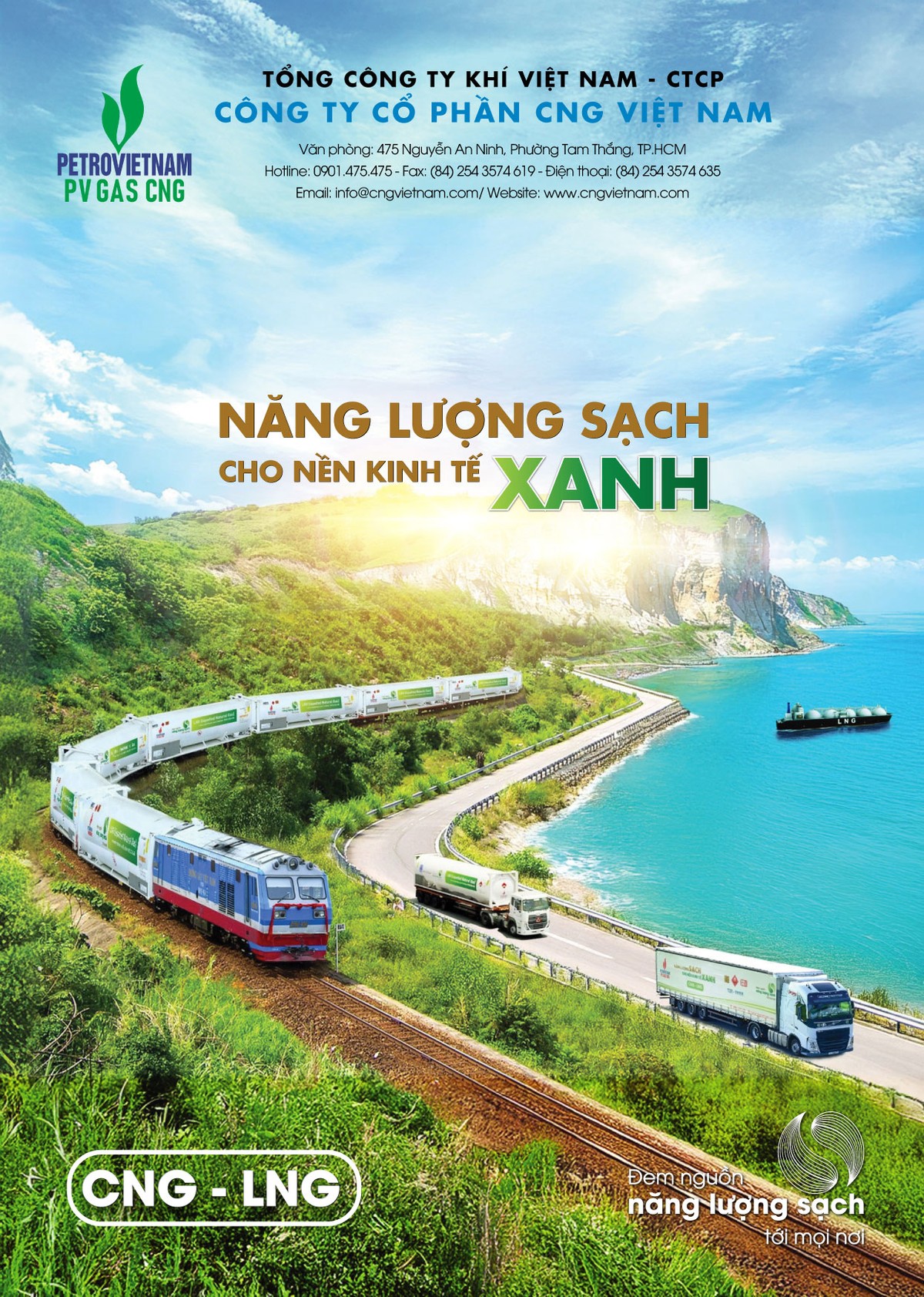 CNG khẳng định vị thế, là đơn vị cung cấp khí thiên nhiên nén CNG và khí thiên nhiên hóa lỏng LNG hàng đầu Việt Nam