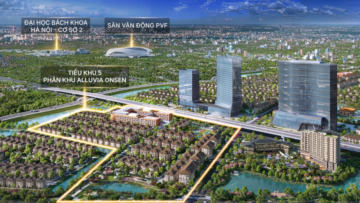 Cộng đồng cư dân tương lai tại Alluvia City tiếp cận tiện ích giáo dục, giải trí chất lượng