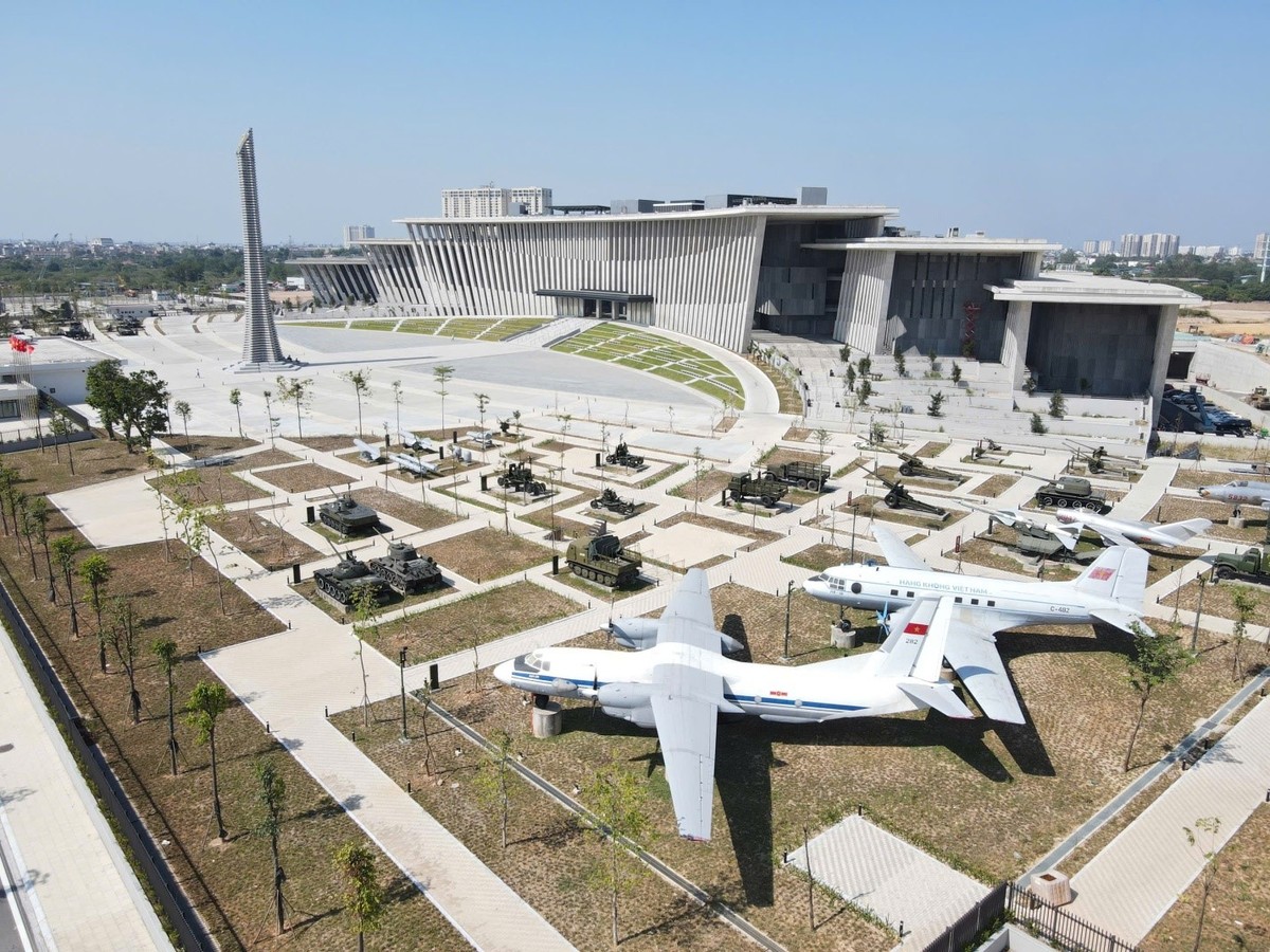 Bảo tàng Lịch sử Quân sự Việt Nam - công trình Nikken Sekkei Vietnam tham gia thiết kế. Nguồn: Báo Xây dựng