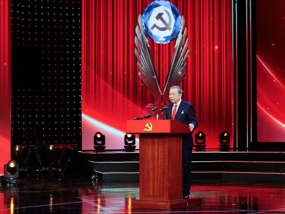 Tổng Bí thư Tô Lâm phát biểu tại buổi lễ - Ảnh: VGP/Nhật Bắc