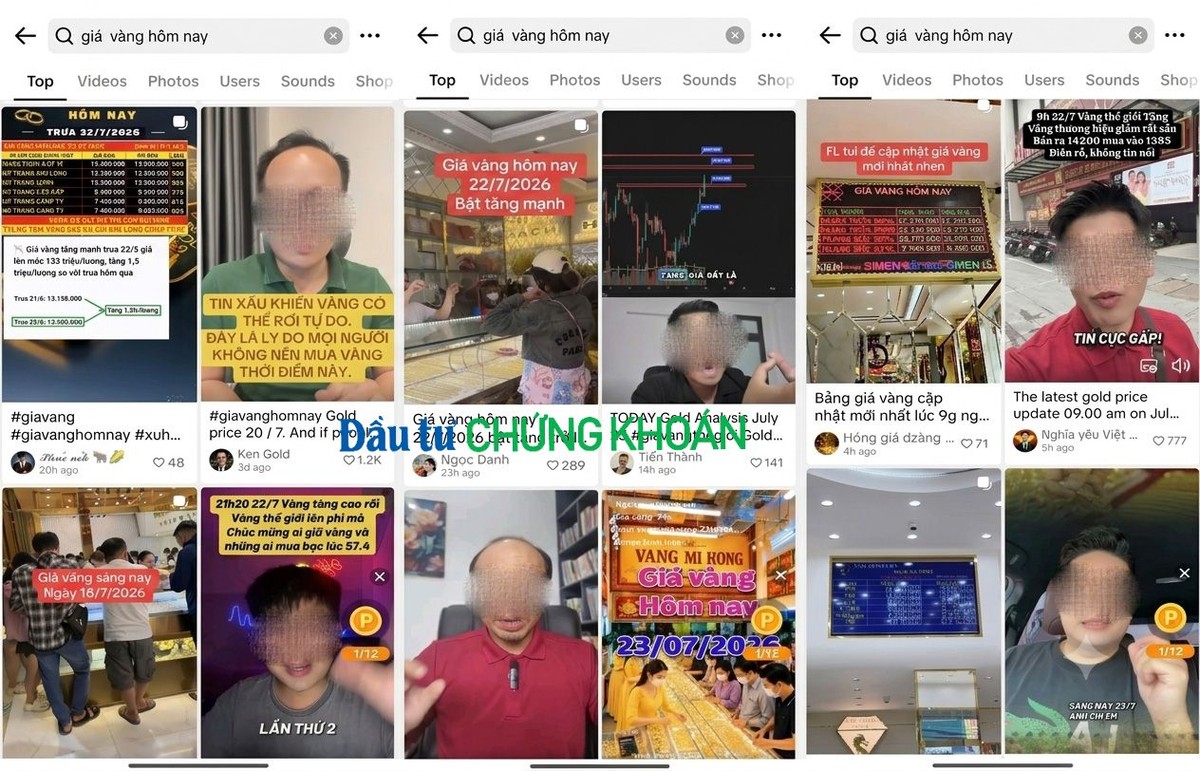 Hiện nay, không khó để tìm thấy các nội dung về đầu tư tài chính trên các nền tảng mạng xã hội. Đặc biệt trong đó, diễn biến giá vàng hàng ngày luôn nhận được sự quan tâm lớn.