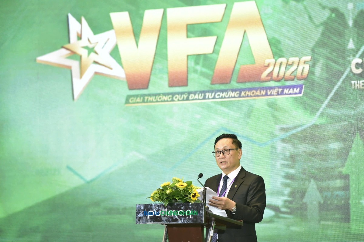 Ông Nguyễn Sơn, Chủ tịch Hội đồng thành viên VSDC phát biểu khai mạc sự kiện. Ảnh: Dũng Minh Ông Nguyễn Sơn, Chủ tịch Hội đồng thành viên VSDC phát biểu khai mạc sự kiện. Ảnh: Dũng Minh