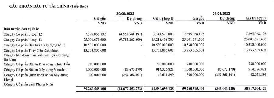 Danh mục đầu tư tài chính
