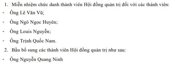 LDG muốn miễn nhiệm 4 thành viên HĐQT và bầu bổ sung 1 thành viên